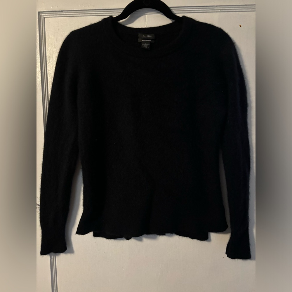 black 100% cashmere sweater